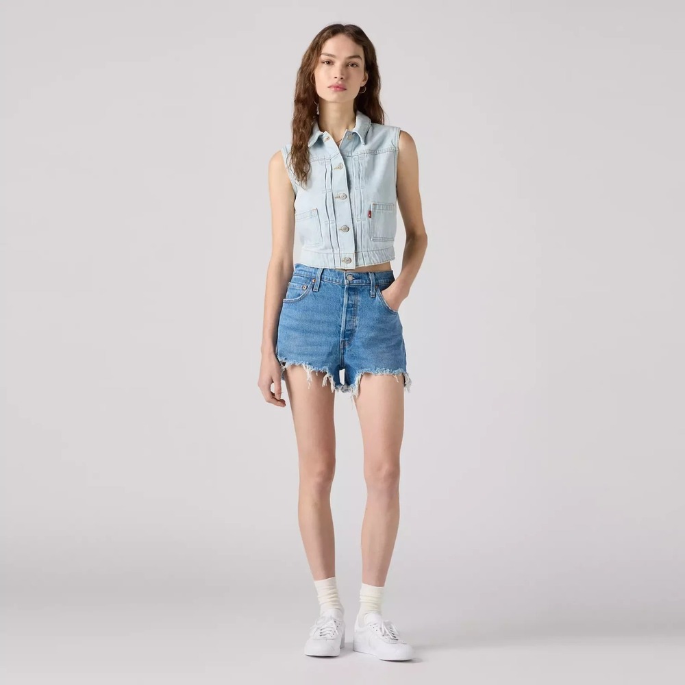 Levi's® (Women's SIZE 32) 501™ Original Shorts in Jazz T3 Solo - Blue